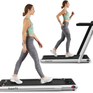 Goplus 2-in-1 Folding Treadmill